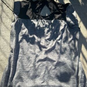Reebok Women's Black and Gray Tank Top